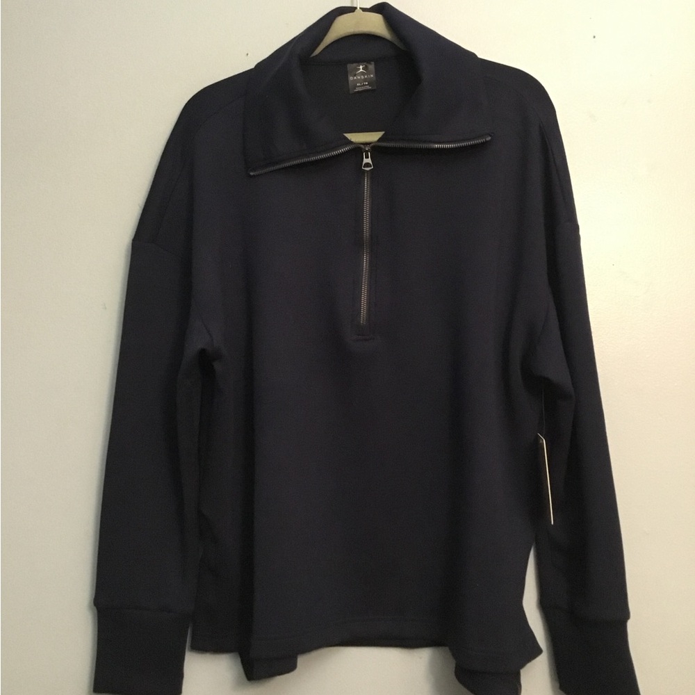Danskin Women's Deep Blue 1/2 Zip, XL